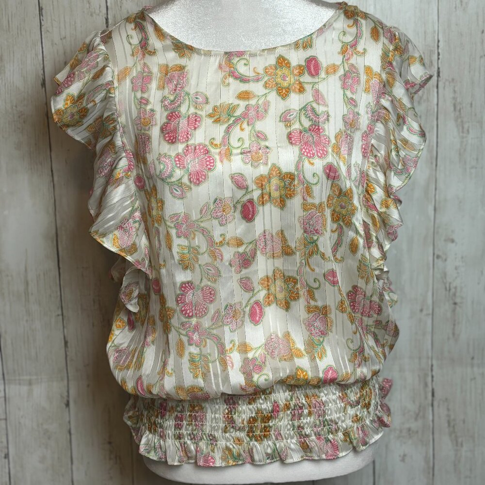 Pleione Flowy Top; Size M/L with drop waist